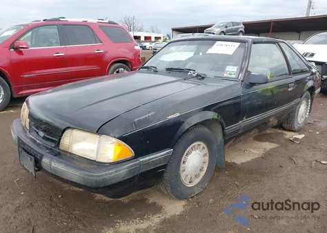 1987 Ford Mustang Lx из США, поврежденный, VIN 1FABP41A7HF187092